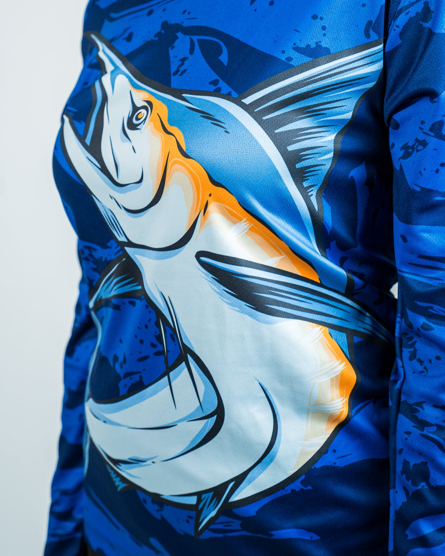 Blue Marlin Hooded Performance Shirt