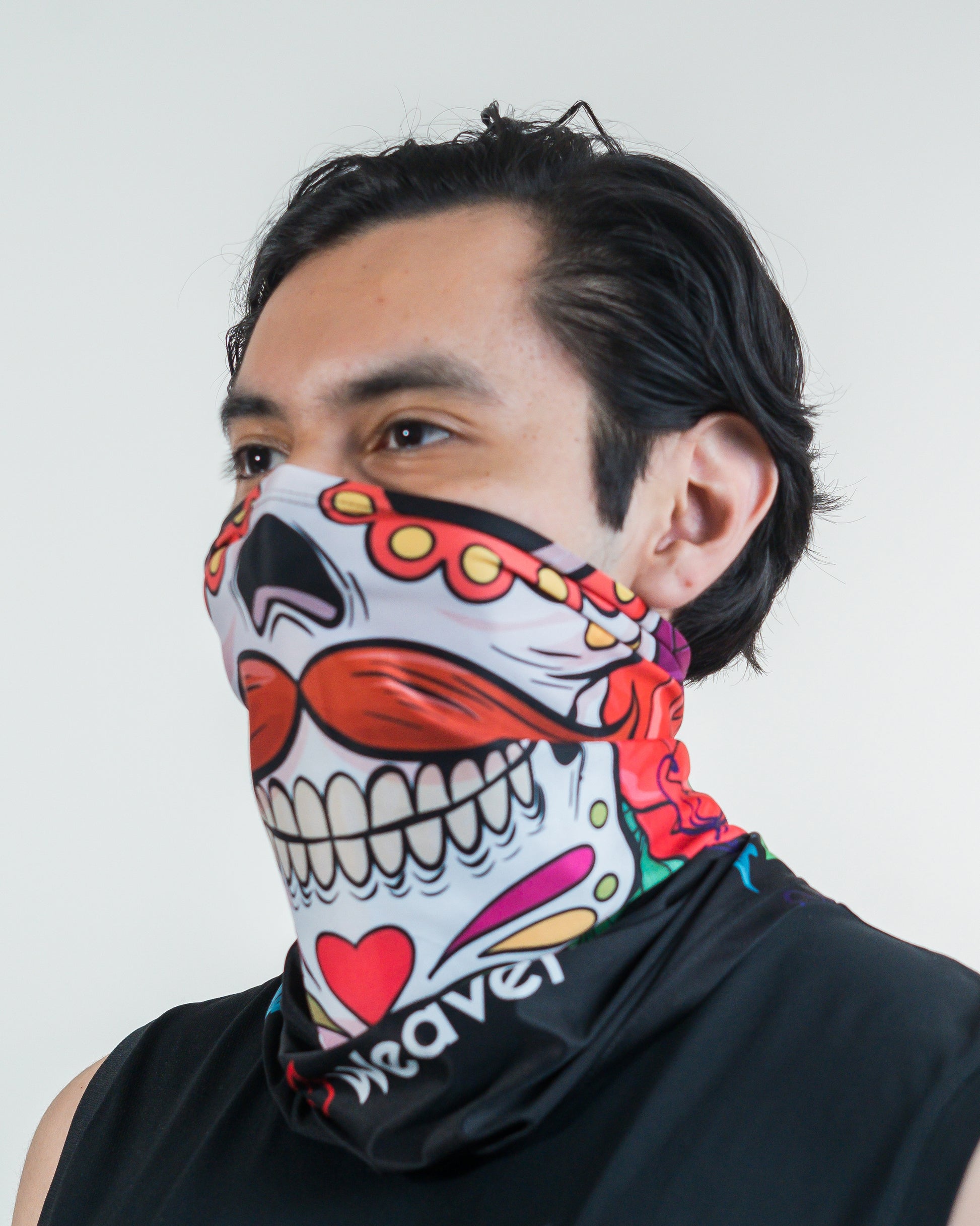 Fiesta skull print gaiter 
