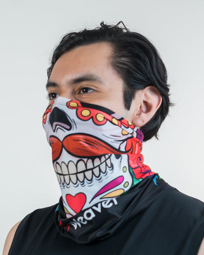 Fiesta skull print gaiter 