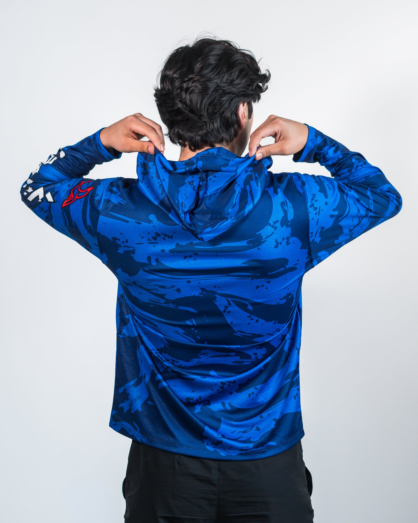 Blue Marlin Hooded Performance Shirt